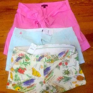 NWT/NWOT J Crew 3 pairs shorts size 10